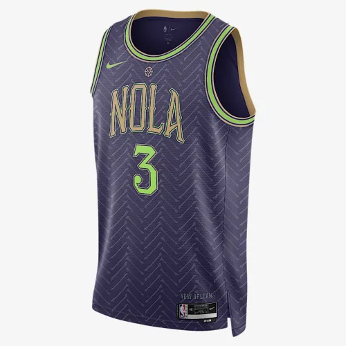 CJ McCollum New Orleans Pelicans 2024/25 City Edition чоловічі Nike Dri-FIT NBA Swingman Jersey колір фіолетовий