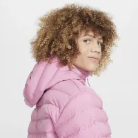 Nike Sportswear Lightweight Synthetic Fill Big детские Loose Hooded Куртка Pink