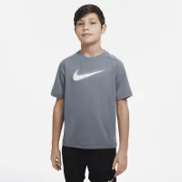 Nike Multi Big детские (для мальчиков) Dri-FIT Graphic тренировочные Top цвет серый