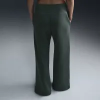Nike Sportswear Phoenix Fleece женская С высокой Талией Wide-Leg Sweatpants цвет зеленый