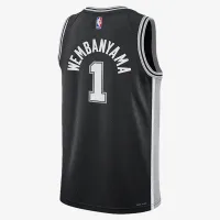 Victor Wembanyama San Antonio Spurs 2023/24 Icon Edition Big дитячі Nike NBA Swingman Jersey колір чорний