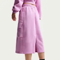 Nike Sportswear Phoenix Fleece женская Cargo Midi юбка цвет фиолетовый