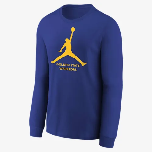 Nike Golden State Warriors Essential Big детские Jordan NBA Long-Sleeve футболка цвет черный