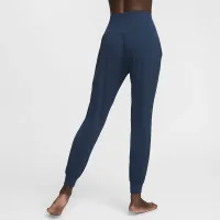 Nike Zenvy женская Dri-FIT С высокой Талией Joggers синий