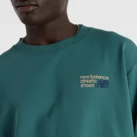 Кофта/футболка New Balance MT41547NUS - Голубая