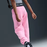 Nike Pro Fleece Big детские (Girls') Dri-FIT Joggers Pink