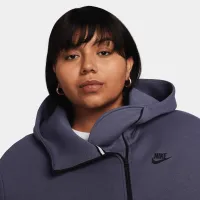 Nike Sportswear Tech Fleece жіноча оверсайз Full-Zip Толстовка з капюшоном (великі розміри) колір сірий