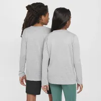 Nike Legend Big дитячі Dri-FIT Long-Sleeve футболка колір сірий