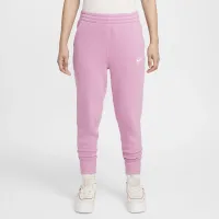 Nike Sportswear Club Fleece Big дитячі (Girls') З високою талією Fitted Pants Pink