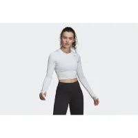 Футболка adidas Fast Flower Crop Long Sleeve Running Tee HB9237 - Біла