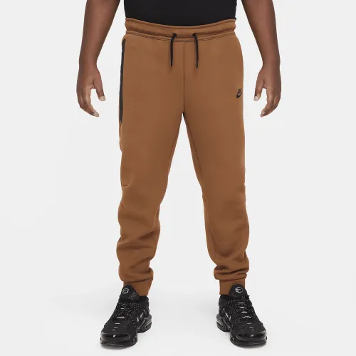 Nike Sportswear Tech Fleece Big детские (для мальчиков) Pants (Extended Size) цвет коричневый