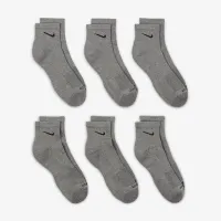 Nike Everyday Plus Cushioned тренировочные Ankle носки (6 пары) цвет серый