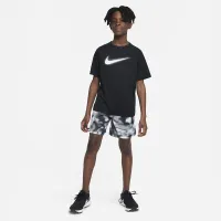 Nike Multi Big детские (для мальчиков) Dri-FIT Graphic тренировочные Top цвет черный