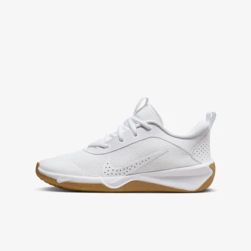 Nike Omni Multi-Court Big детские Indoor Court Кроссовки цвет белый