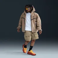 Nike Tech чоловічі Woven Cargo шорти колір коричневий