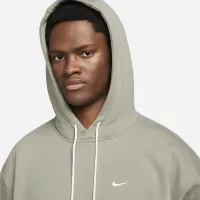 Nike Solo Swoosh чоловічі Fleece Толстовка з капюшоном колір зелений