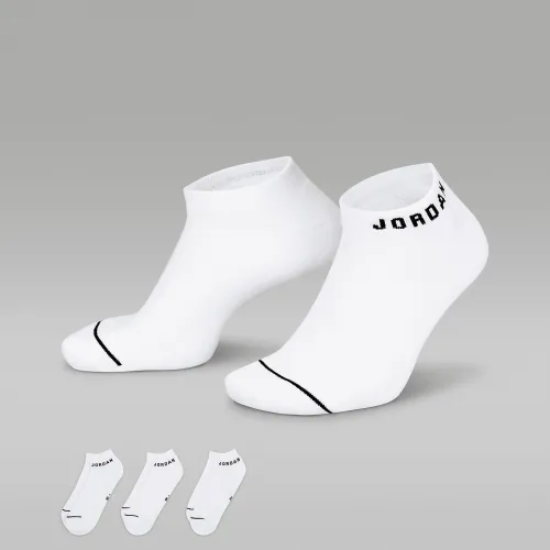 Nike Jordan Everyday No-Show шкарпетки (3 пар) колір білий