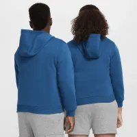 Nike Sportswear Club Fleece Big детские Толстовка с капюшоном (Extended Size) синий