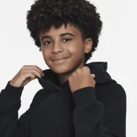 Nike Air Big детские Pullover Толстовка с капюшоном цвет черный