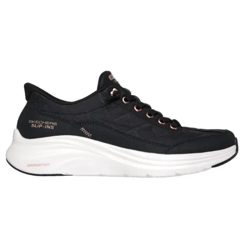 Кроссовки Женские SKECHERS Slip-ins Contour Foam - Cozy Fit Golden Hour (150413-BKRG)