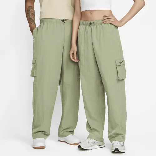 Nike Sportswear Essential женская High-Rise Woven Cargo Pants цвет зеленый