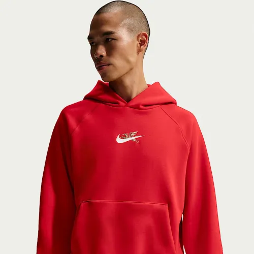 Nike Sportswear LNY чоловічі Fleece Толстовка з капюшоном колір червоний