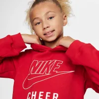 Nike Big дитячі Cheer Pullover Толстовка з капюшоном колір червоний
