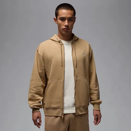 Nike Jordan Brooklyn Fleece мужские Full-zip Толстовка с капюшоном цвет коричневый