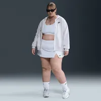 Nike Sportswear Club Fleece жіноча Full-Zip Толстовка з капюшоном (великі розміри) колір коричневий