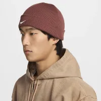 Nike Terra Swoosh Beanie цвет коричневый