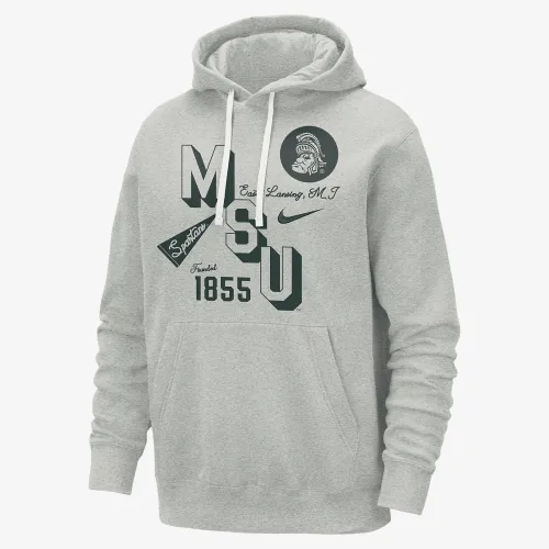 Michigan State Club чоловічі Nike College Толстовка з капюшоном колір коричневий