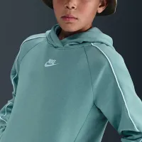 Nike Sportswear Club Fleece Big детские Hooded Tracksuit цвет зеленый