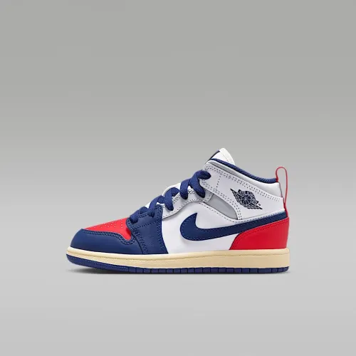 Nike Jordan 1 Mid Little дитячі Кросівки колір білий