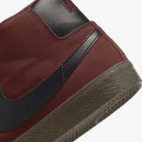 Nike SB Zoom Blazer Mid Skate Кросівки колір коричневий
