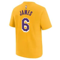LeBron James Lakers Big Kids' Nike NBA T-Shirt Yellow