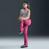 Nike One Girls' Dri-FIT Flaколір червоний лосіни колір фіолетовий
