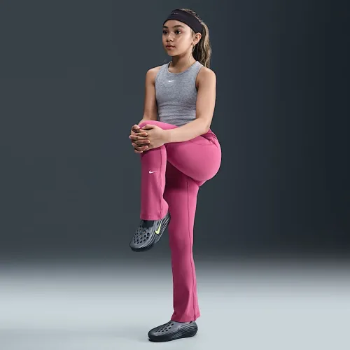 Nike One Girls' Dri-FIT Flaколір червоний лосіни колір фіолетовий
