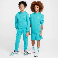 Nike Sportswear Club Fleece Big дитячі Pullover Толстовка з капюшоном колір зелений