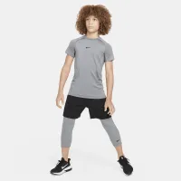 Nike Pro Dri-FIT Big дитячі (для хлопчиків) 3/4-Length Tights колір сірий