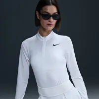 Nike Victory женская Dri-FIT UV Protection 1/4-Zip для гольфа Top цвет белый