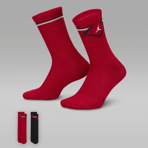 Nike Jordan Big детские Diamond High Crew носки (2 пары) цвет красный