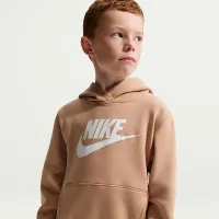 Nike Sportswear Club Fleece Pullover Little Kids Толстовка с капюшоном цвет коричневый