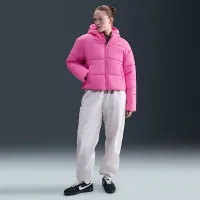 Nike Sportswear Classic Puffer жіноча Therma-FIT Loose Hooded Куртка Pink