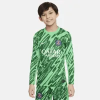 Paris Saint-Germain 2024 Stadium Goalkeeper Big дитячі Nike Dri-FIT Soccer Replica Jersey колір зелений