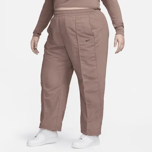Nike Sportswear Everything Wovens женская Mid-Rise Open-Hem Pants (большие размеры) цвет фиолетовый