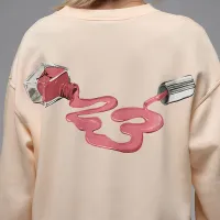 Nike Jordan Brooklyn Fleece женская Crew-Neck свитшот цвет коричневый