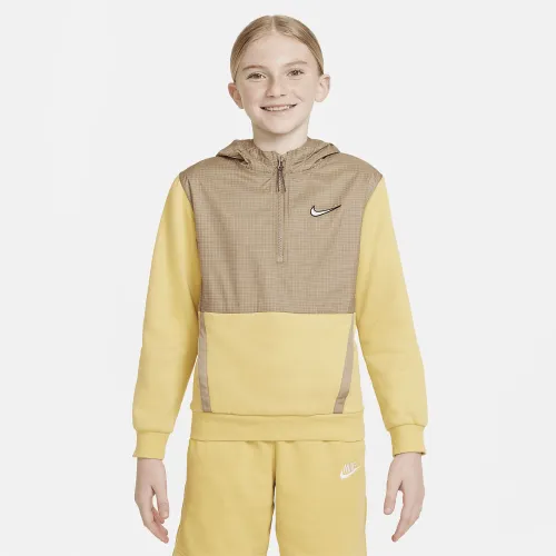 Nike Outdoor Play EasyOn Big дитячі Fleece Толстовка з капюшоном Yellow