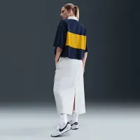 Nike Sportswear жіноча оверсайз Short-Sleeve Polo Top блакитний