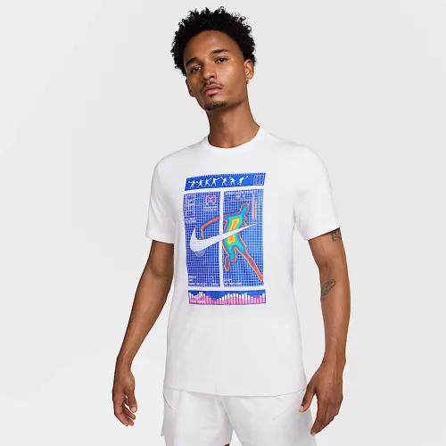 NikeCourt мужские Dri-FIT Tennis футболка цвет белый