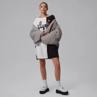 Nike Jordan Flight женская Quilted Renegade Куртка цвет серый